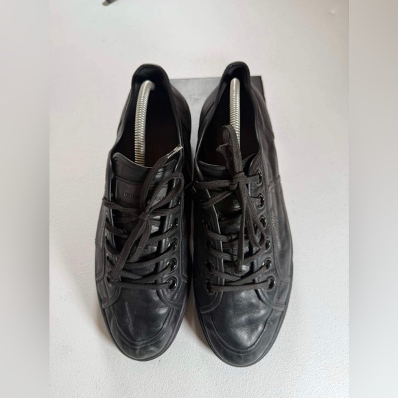 Used Louis Vuitton Men Eu 10 US 11 Black Damier Infini Sneakers Low Top 1123LV41 - Picture 4 of 14